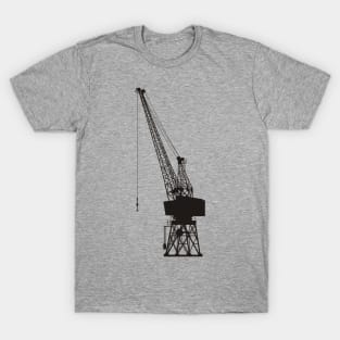 Dockyard Crane Black T-Shirt